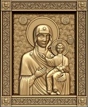 3д модель Смоленской иконы Божией Матери для фрезерных станков с чпу